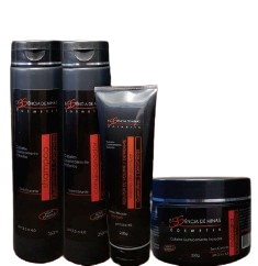 Kit Queratina e Ceramidas  ( Shampoo 350 ml - Cond 350 ml - Defrizante 250 gr - Máscara 350 gr)
