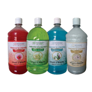 Sabonete Liquido 1Lt  Morango - Erva Doce - Algas M. ou Neutro ( CADA)