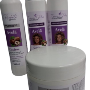 Kit Avelã - Shampoo 350ml / Cond 350ml / Creme d Pentear 300gr / Máscara 500gr